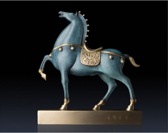 Outdoor art decor antique bronze horse figurines for sale