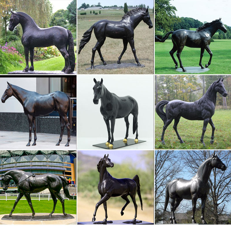 black-horse-statue