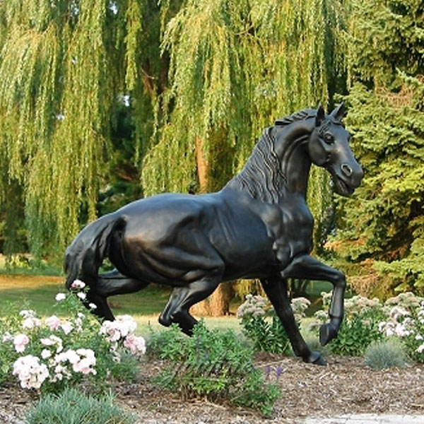 bronze horse named prestige metal horse sculpture