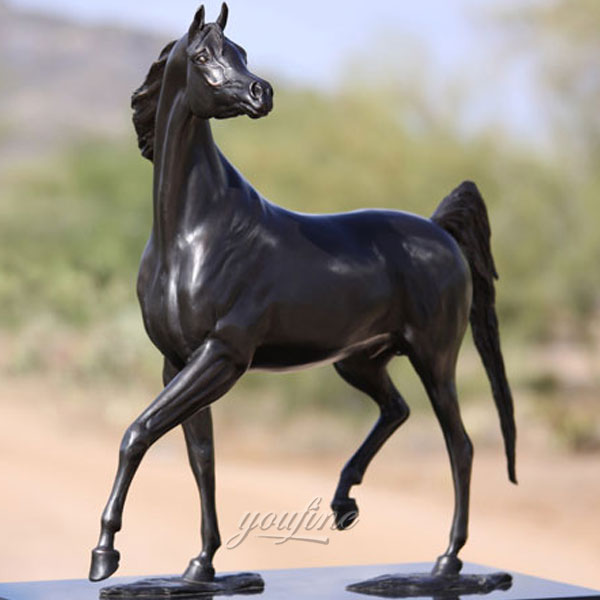 horse sculpture bronze white horse sculpture