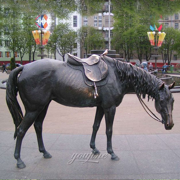 bronze horse leathercraft white horse sculpture for sale
