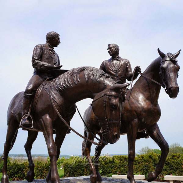 famous bronze horse sculptures horses and cowboy riding statues for sale