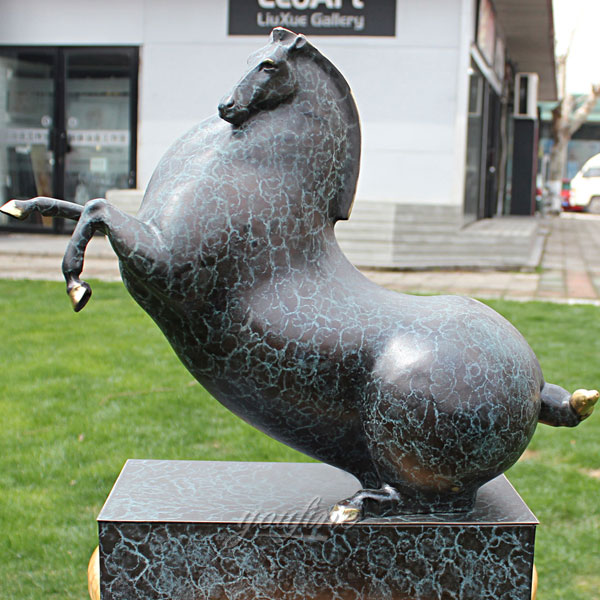 pj mene bronze horse statue female horse sculpture design