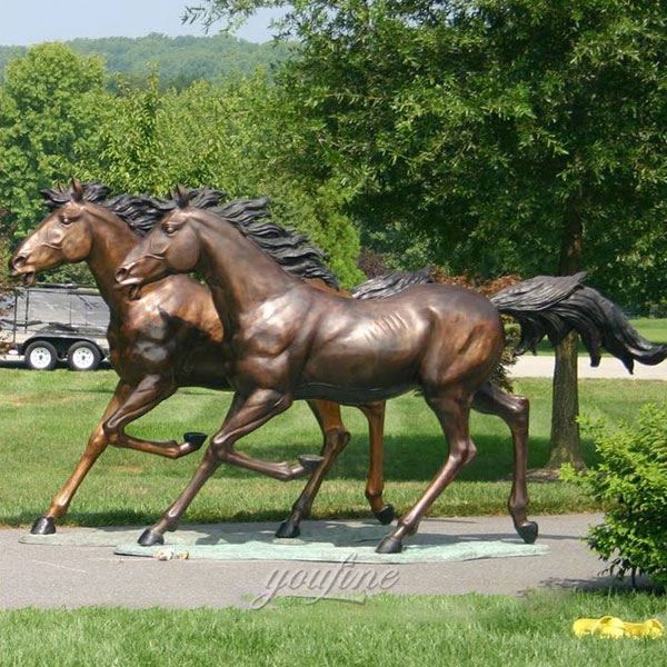 bronze running horses sculpture,extra large antique horse statues for sale