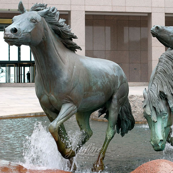 vintage metal bronze standing horse horse monument