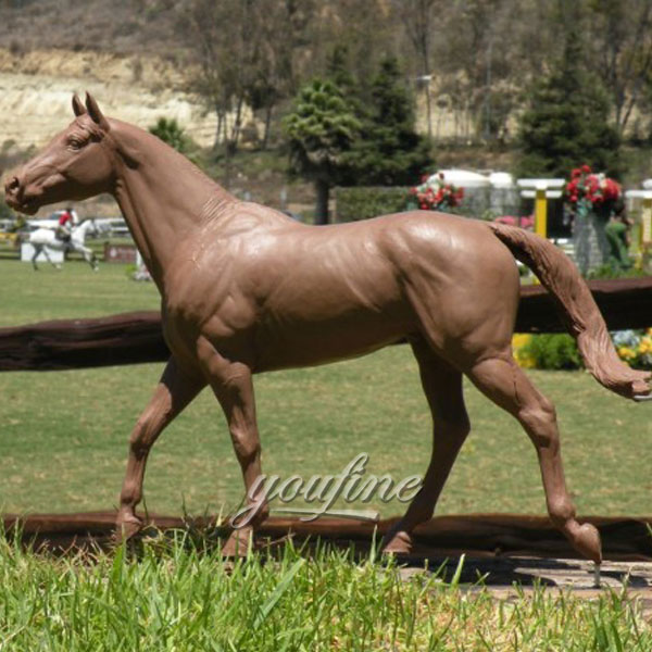 bronze statue horse racing beth horse hoof sculpture