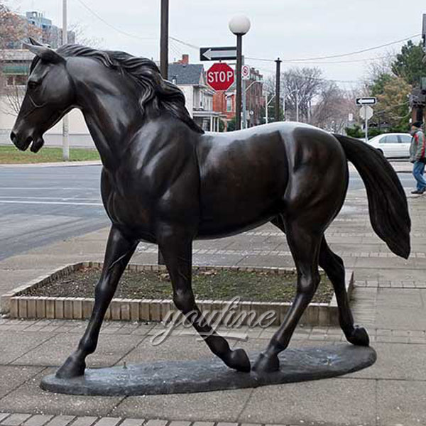 yard art horse racing statues for school China
