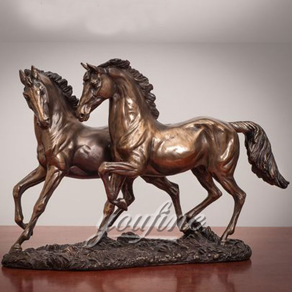 Cheap antique bronze horse figurine for home decor on selling