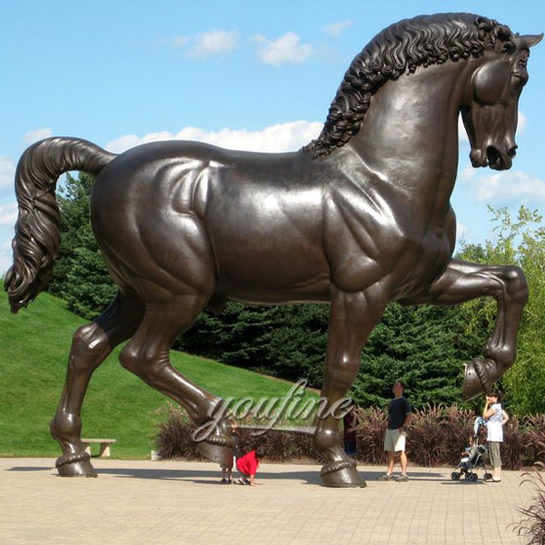 Outdoor large bronze horse sculptures meijer for sale