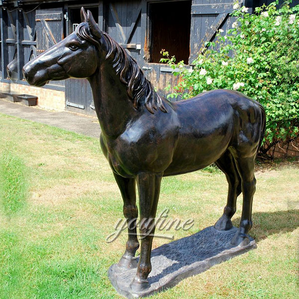 outside full size bronze equisetion horse stutuies for sale