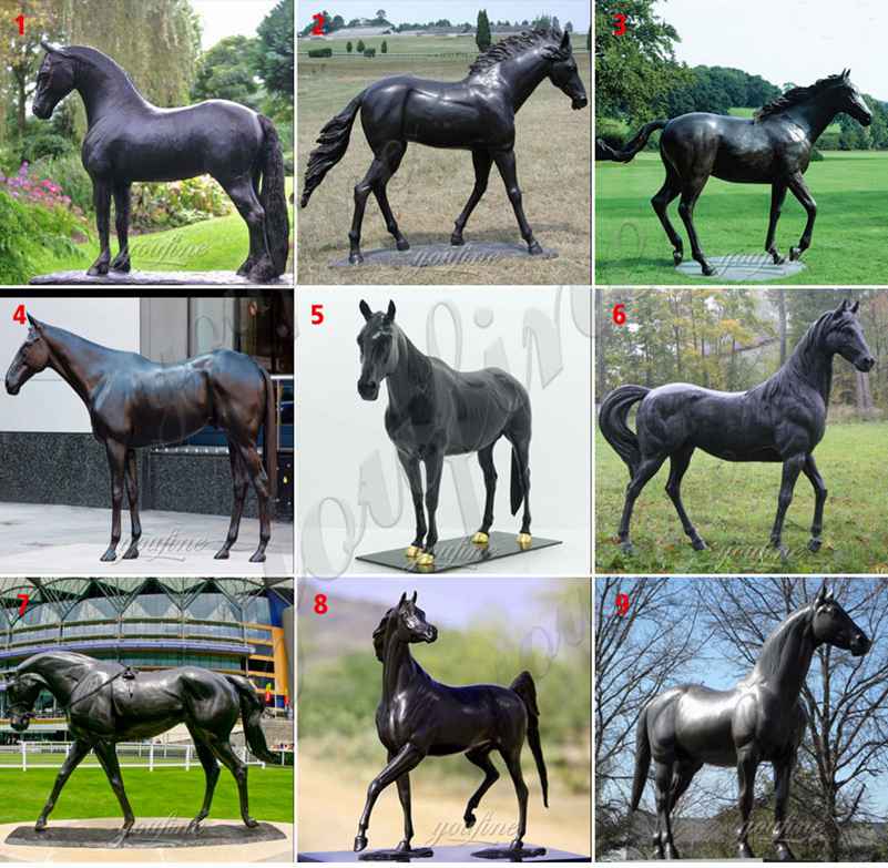 Life Size Garden Antique Bronze Horse Statues