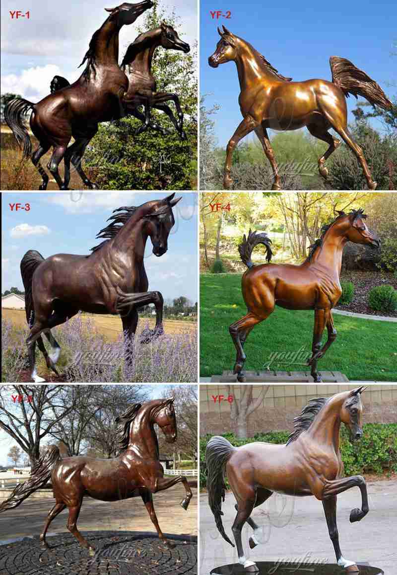bronze horse figurines