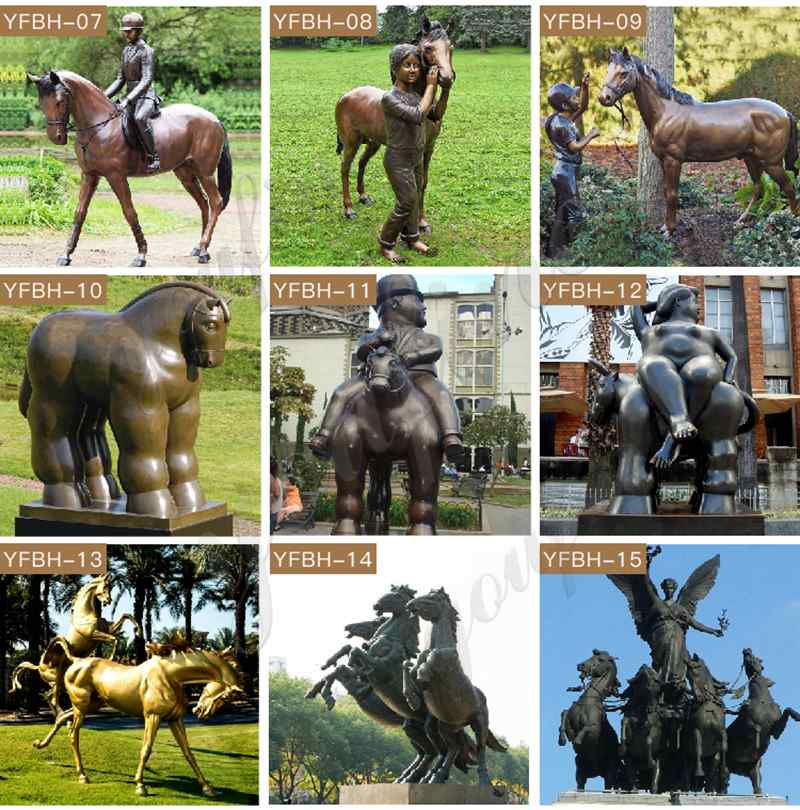 antique bronze horse statue