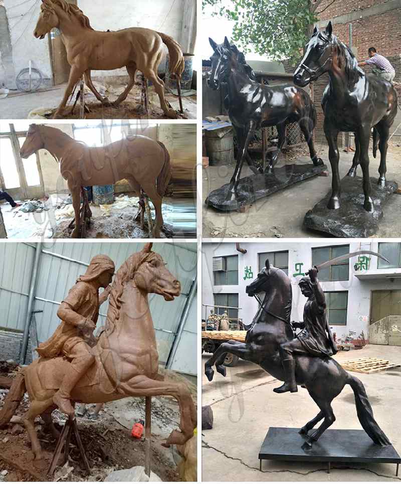 life size metal horse sculpture for sale