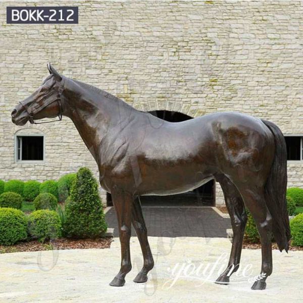Hot Selling Life Size Bronze Arabian Horse Statue Factory Supply