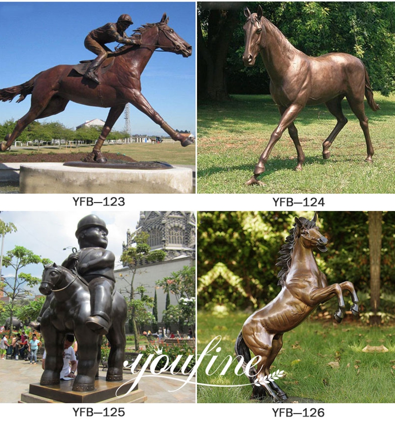 Bronze Life Size Arabian Horse Statue Outdoor Decoration