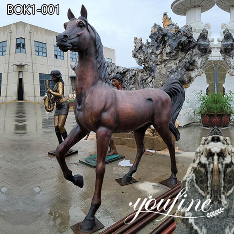 Bronze Life Size Arabian Horse Statue for Outdoor