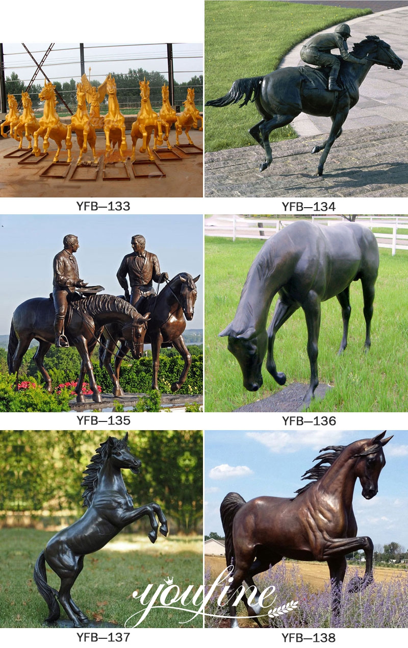 Bronze Life Size Horse Statue Outdoor Decoration