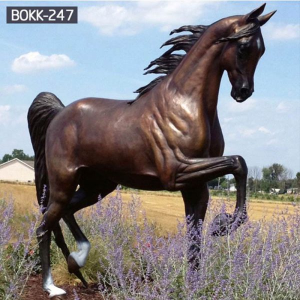 Large Bronze Standing Horse Statue factory supplier
