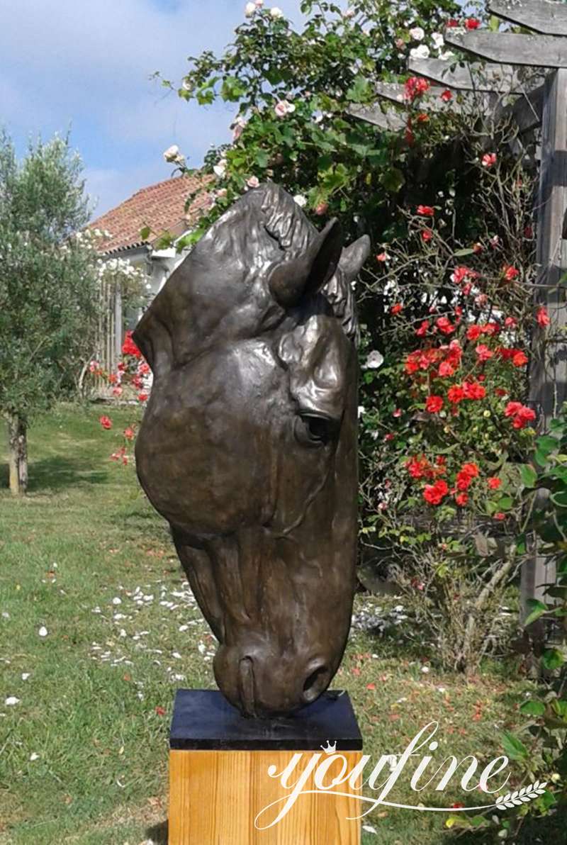  outdoor horse head statue-YouFine Sculpture