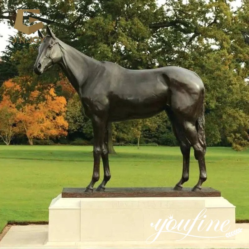 life size bronze horse staue for outdoor lawn-1
