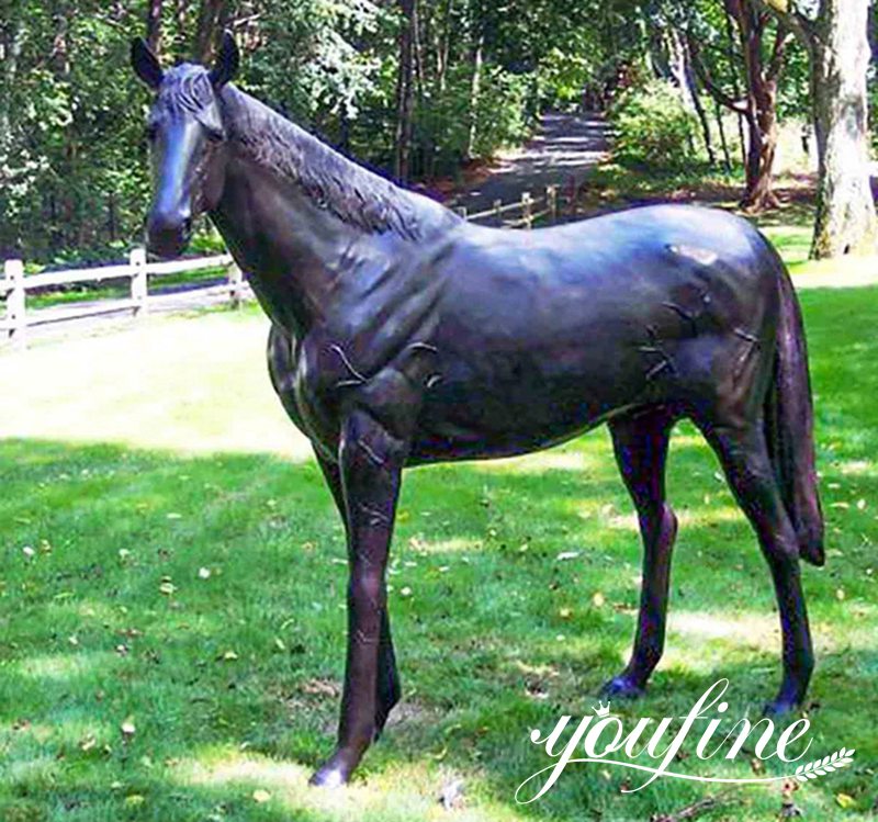 life size bronze horse staue for outdoor lawn