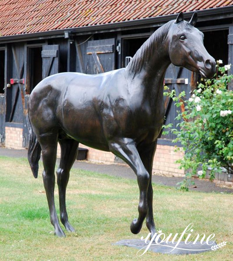 life size bronze horse staue for outdoor lawn-2