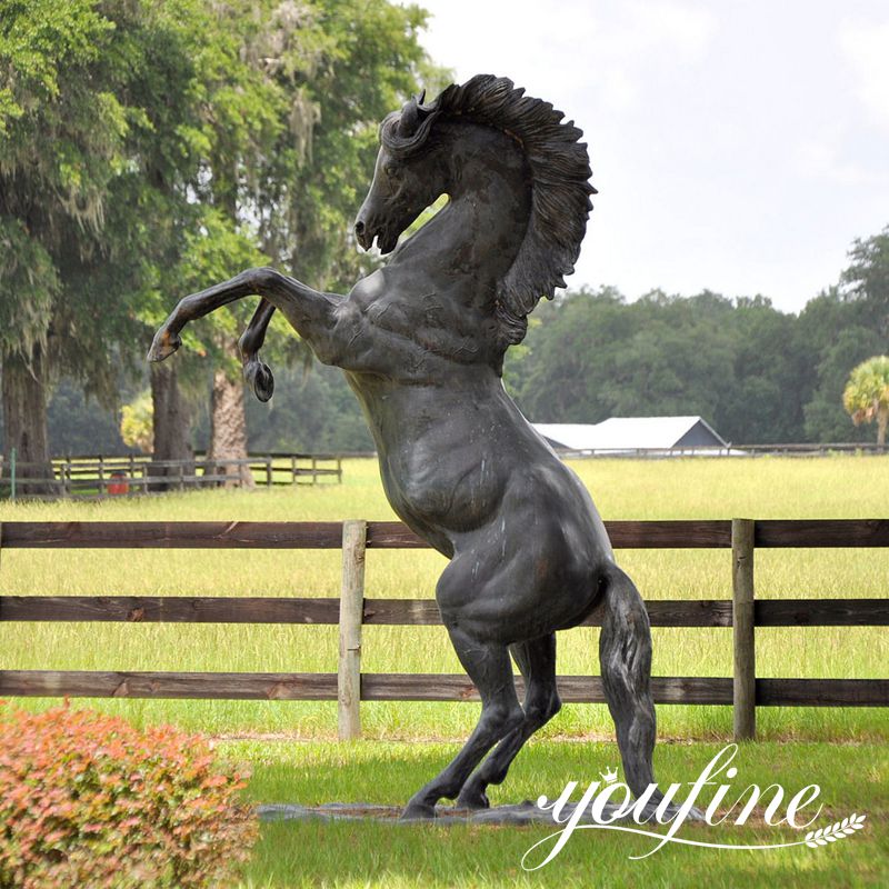 life size bronze horse staue for outdoor lawn-2